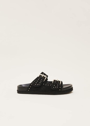 Phase Eight Double Buckle Flats Black Canada | QZATDY-780